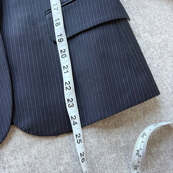 Theory Navy Blue Pinstripe Blazer - Picture 6 of 6